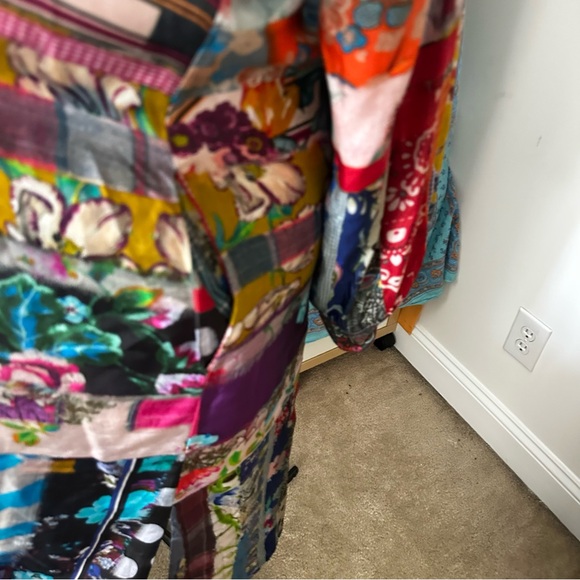 Johnny Was Silk Reversible Floral Kimono - Picture 10 of 13